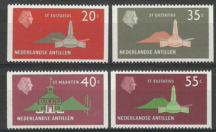 Znaczek Antyle Holenderskie 1977 Mi 348-351C Czyste **