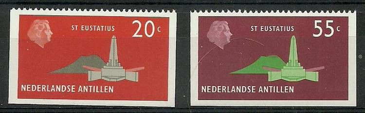 Znaczek Antyle Holenderskie 1977 Mi 348+351D Czyste **