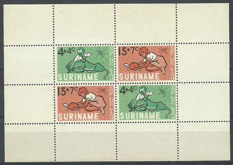 Znaczek Surinam 1965 Mi bl 4 Czyste **