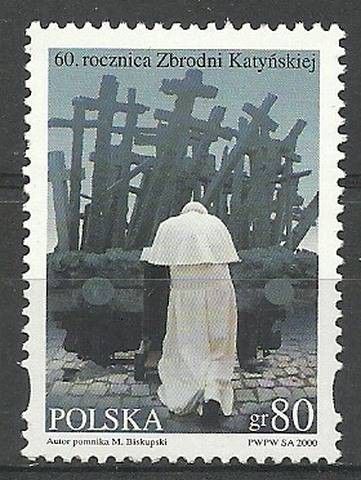 Polska 2000 Mi 3868 Fi 3720 Czyste **