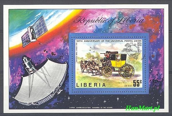 Znaczek Liberia 1974 Mi bl 70 Czyste **
