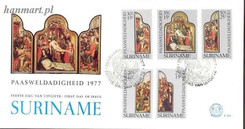 Znaczek Surinam 1977 Mi 759-763 FDC