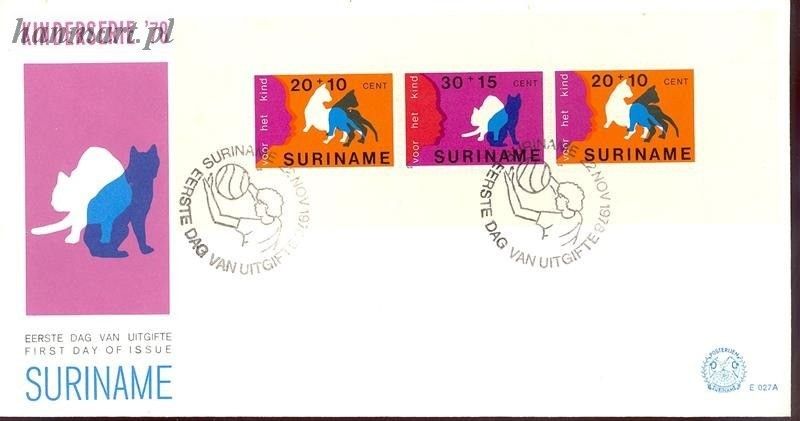 Znaczek Surinam 1978 Mi bl 22 FDC