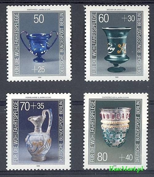 Znaczek Berlin Niemcy 1986 Mi 765-768 Czyste **