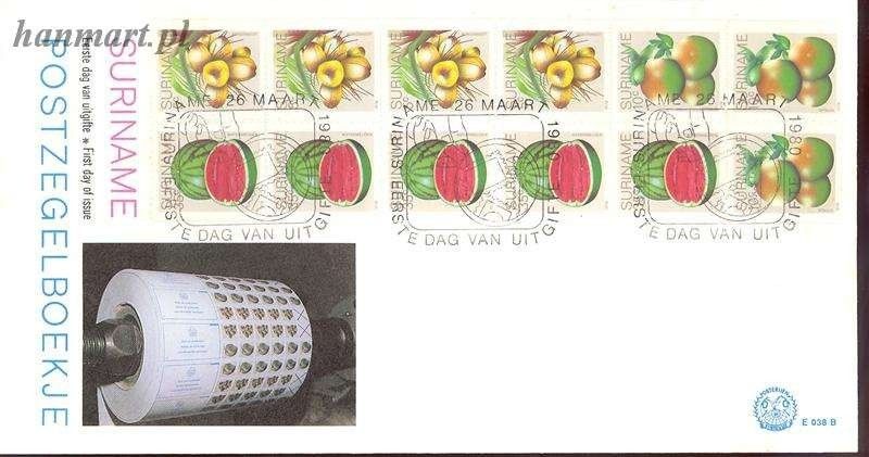 Znaczek Surinam 1978 Mi blatt 9 FDC