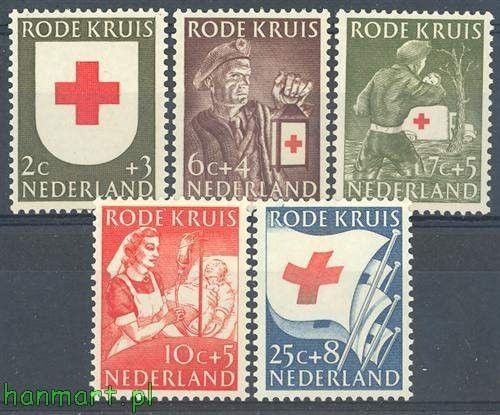 Znaczek Holandia 1953 Mi 615-619 Czyste **