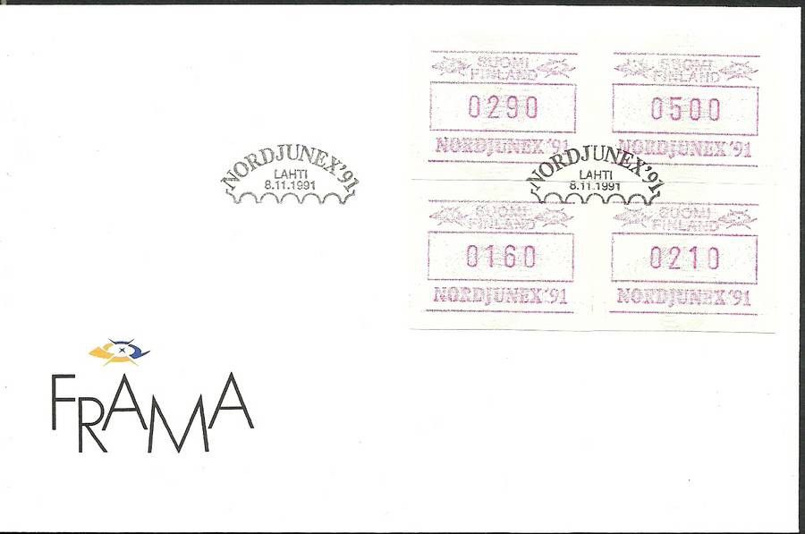 Znaczek Finlandia 1991 Mi aut 11 FDC