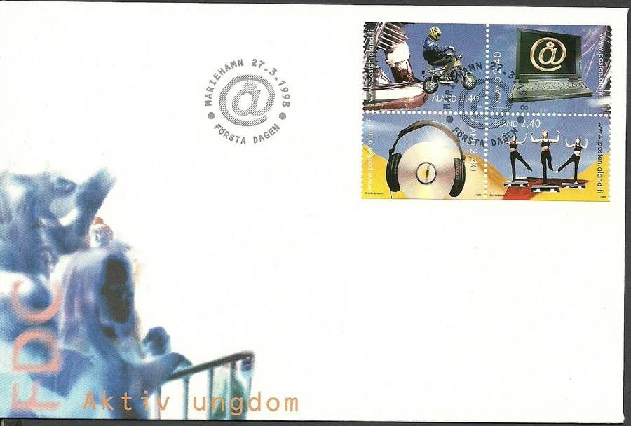 Znaczek Wyspy Alandzkie 1998 Mi 136-139 FDC