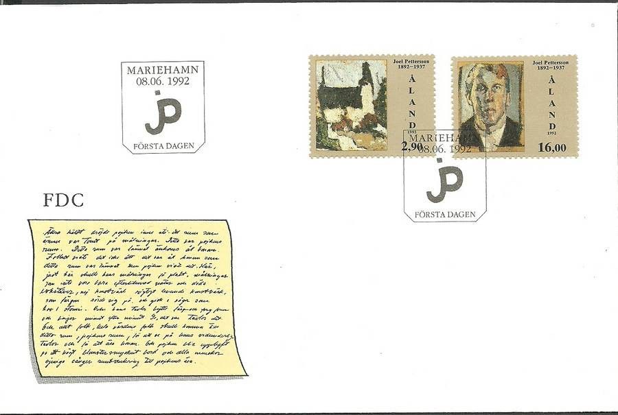 Znaczek Wyspy Alandzkie 1992 Mi 61-62 FDC