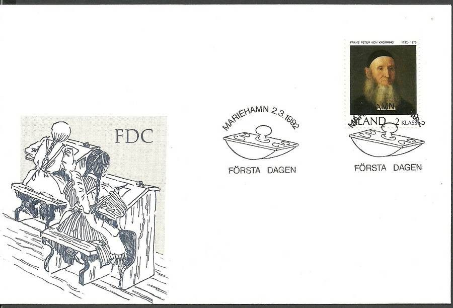 Znaczek Wyspy Alandzkie 1992 Mi 56 FDC