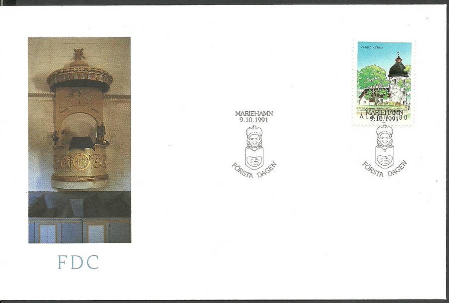Znaczek Wyspy Alandzkie 1991 Mi 54 FDC