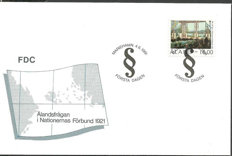Znaczek Wyspy Alandzkie 1991 Mi 53 FDC