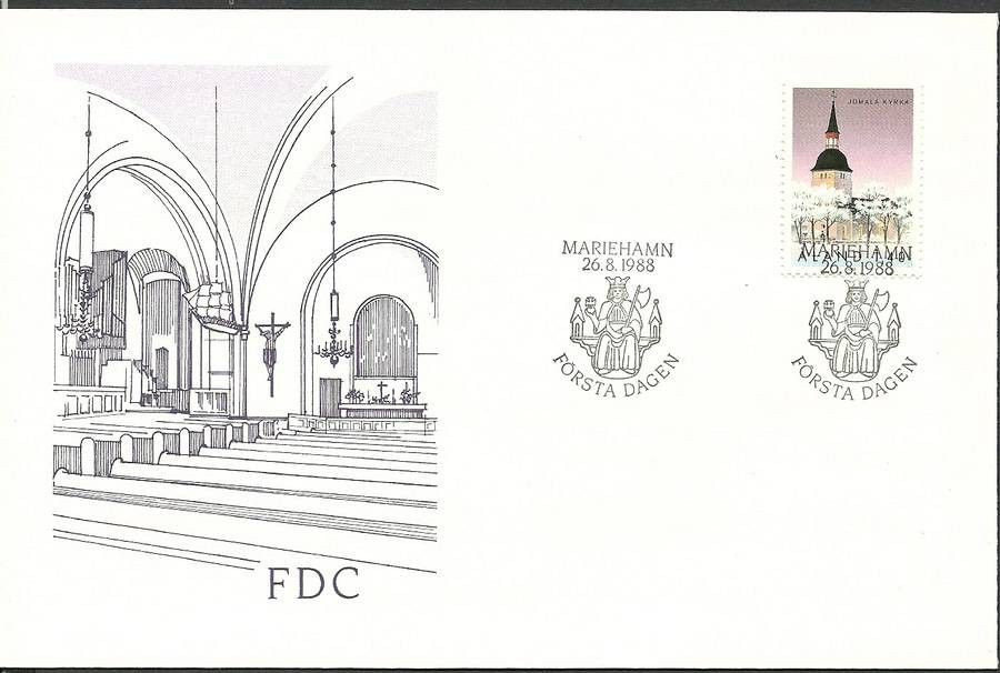 Znaczek Wyspy Alandzkie 1988 Mi 31 FDC
