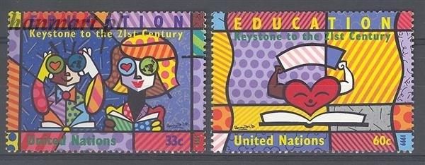 Znaczek Narody Zjednoczone Nowy Jork 1999 Mi 828-829 Czyste **