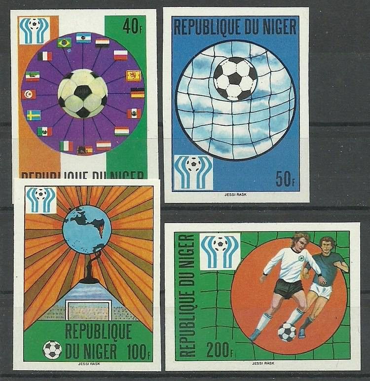 Znaczek Niger 1978 Mi 619-622B Czyste **
