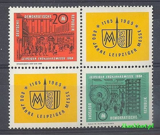 Znaczek NRD / DDR 1964 Mi 1012-1013 Czyste **