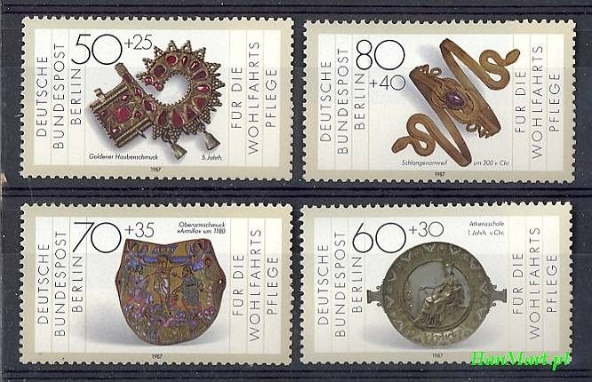 Znaczek Berlin Niemcy 1987 Mi 789-792 Czyste **
