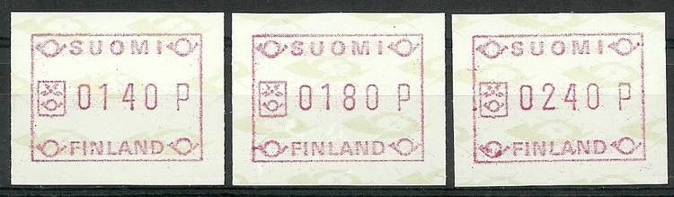 Znaczek Finlandia 1988 Mi aut 3 Czyste **