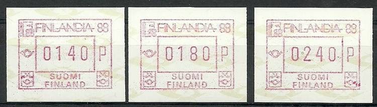 Znaczek Finlandia 1988 Mi aut 4 Czyste **