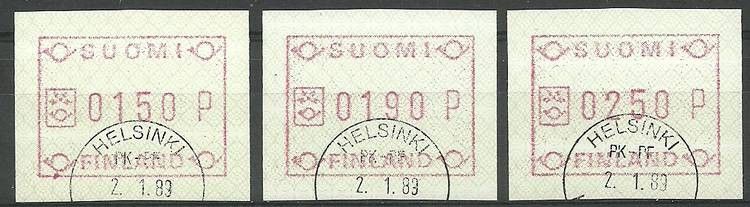 Znaczek Finlandia 1989 Mi aut 5 Stemplowane