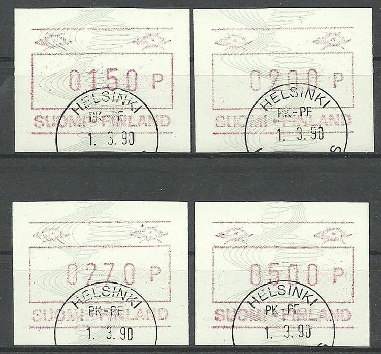 Znaczek Finlandia 1989 Mi aut 7 Stemplowane
