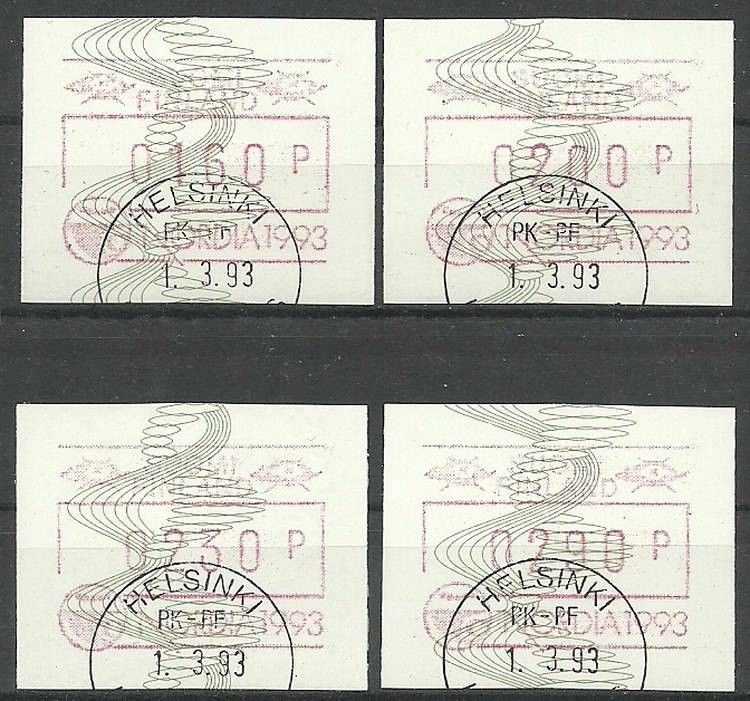 Znaczek Finlandia 1993 Mi aut 16 Stemplowane