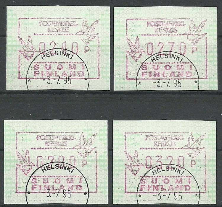 Znaczek Finlandia 1995 Mi aut 28 Stemplowane
