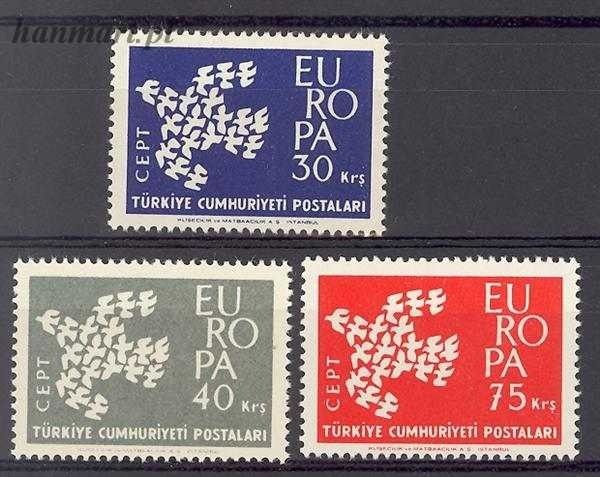 Znaczek Turcja 1961 Mi 1820-1822 Czyste **