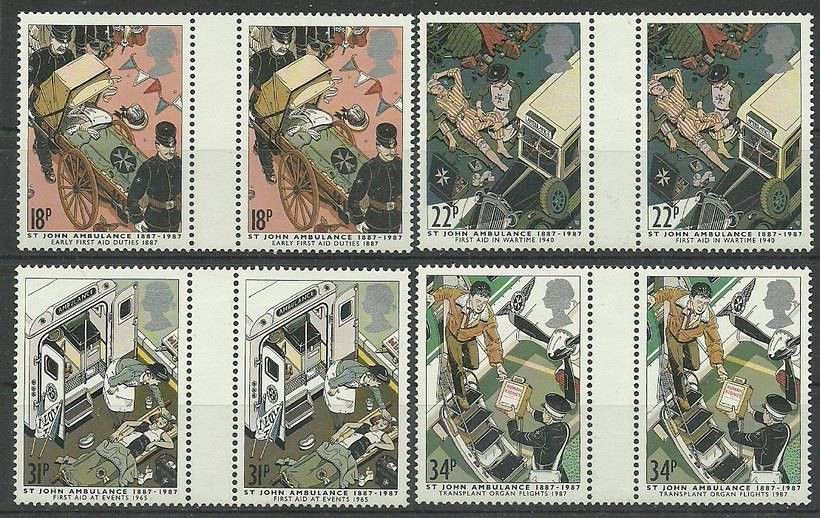 Znaczek Wielka Brytania 1987 Mi 1109-1112 Czyste **