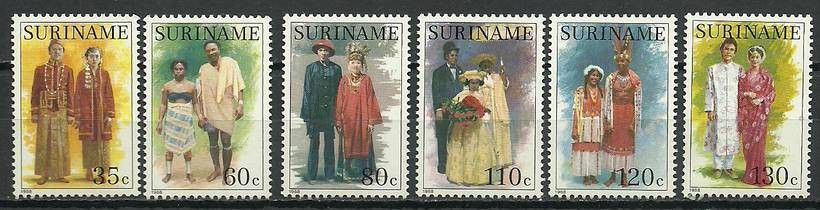 Znaczek Surinam 1988 Mi 1252-1257 Czyste **