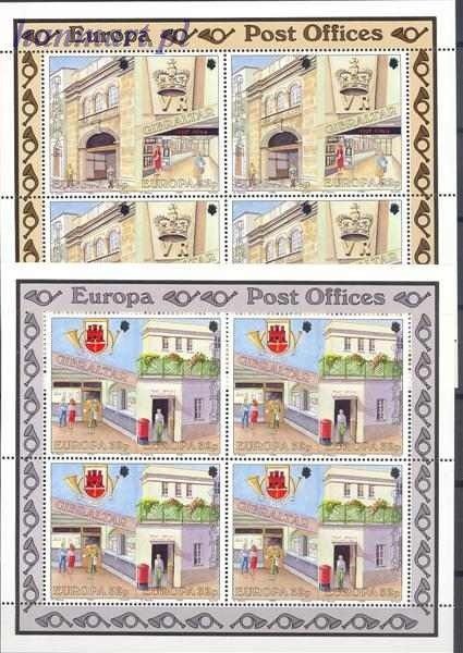 Znaczek Gibraltar 1990 Mi ark 590-593 Czyste **