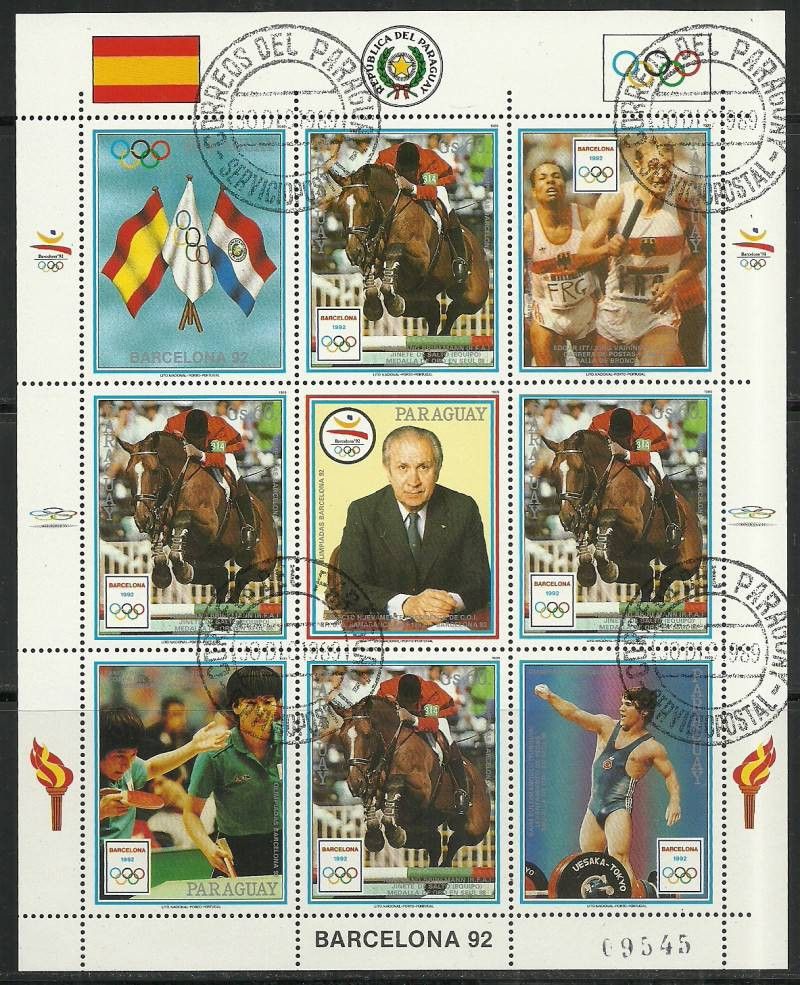 Znaczek Paragwaj 1989 Mi ark 4427 Stemplowane
