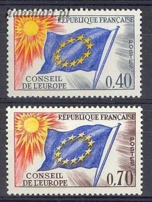 Znaczek Francja 1969 Mi die 13-14 Czyste **