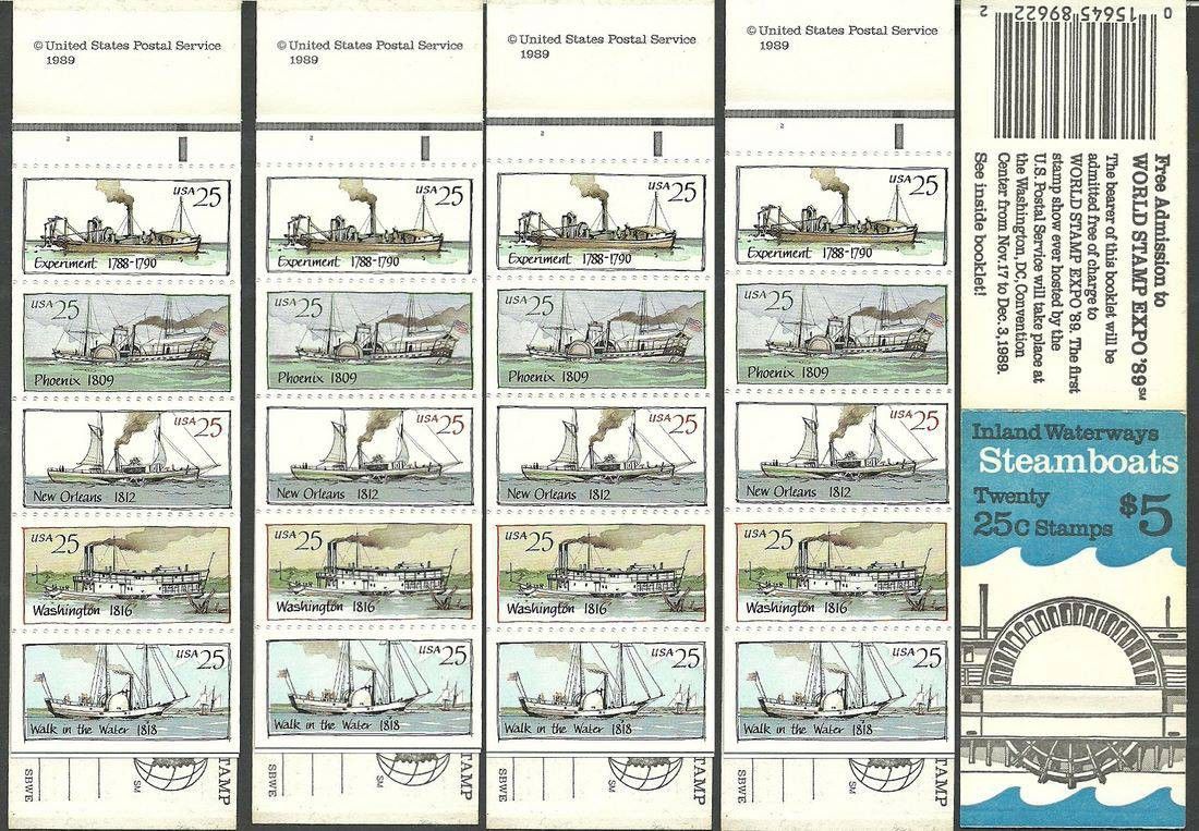 Znaczek USA 1989 Mi mh 2031-2035 Czyste **