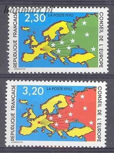 Znaczek Francja 1990 Mi die 47-48 Czyste **