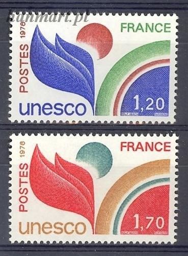 Znaczek Francja 1978 Mi une 19-20 Czyste **