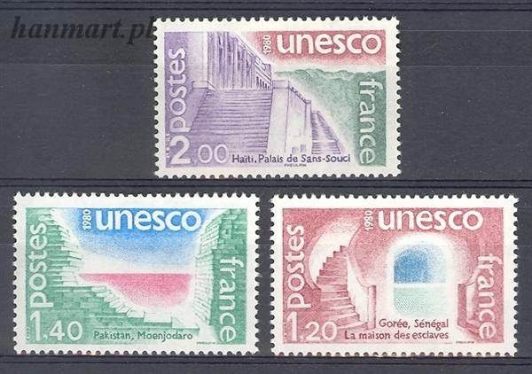 Znaczek Francja 1980 Mi une 21-23 Czyste **