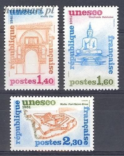 Znaczek Francja 1981 Mi une 24-26 Czyste **