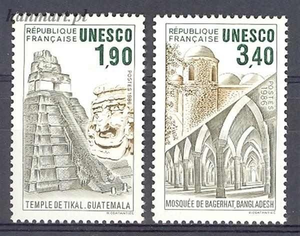 Znaczek Francja 1986 Mi une 37-38 Czyste **