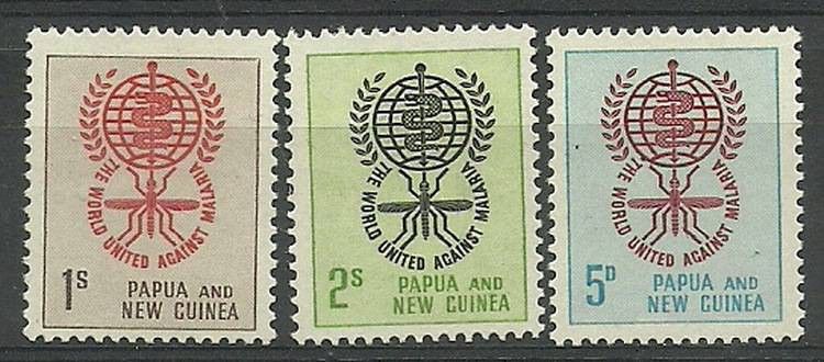 Znaczek Papua Nowa Gwinea 1962 Mi 40-42 Czyste **