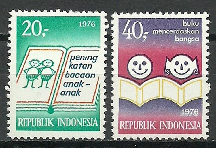 Znaczek Indonezja 1976 Mi 857-858 Czyste **