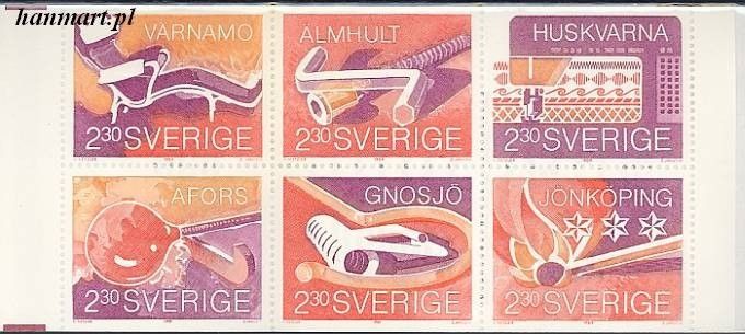 Znaczek Szwecja 1989 Mi mh 142 Czyste **