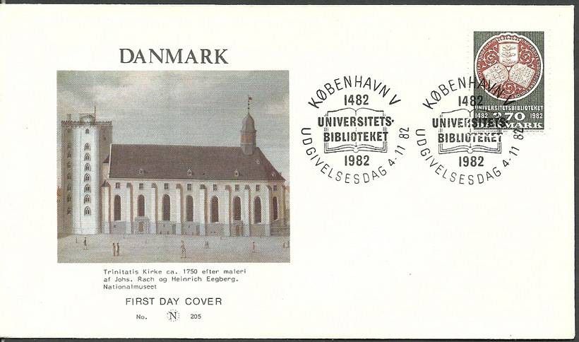 Znaczek Dania 1982 Mi 766 FDC