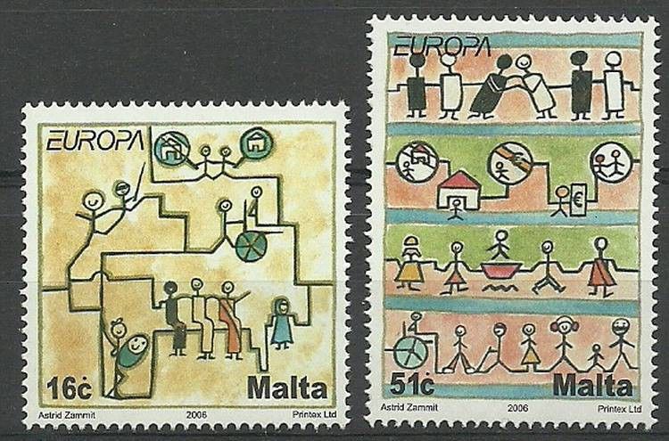Znaczek Malta 2006 Mi 1456-1457 Czyste **