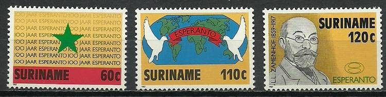 Znaczek Surinam 1987 Mi 1198-1200 Czyste **