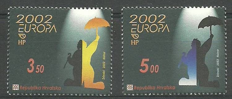Znaczek Chorwacja 2002 Mi 610-611 Czyste **