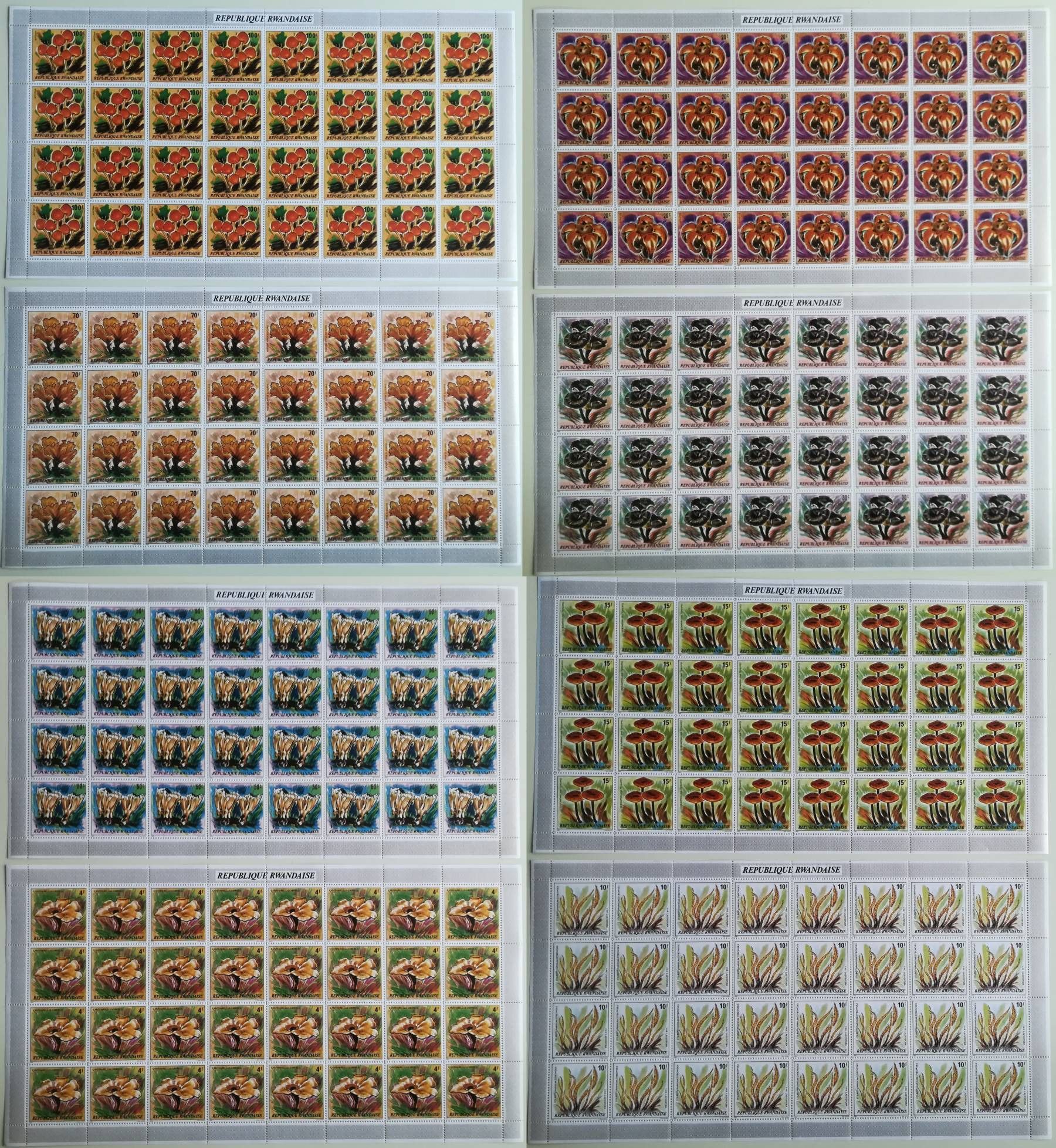 Rwanda 1980 Mi ark 1051-1058 Czyste **