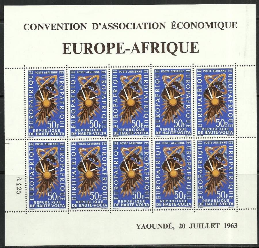 Znaczek Burkina Faso 1964 Mi ark 141 Czyste **