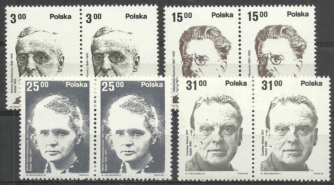 Znaczek Polska 1982 Mi 2808-2811 Fi 2660-2663 Czyste **
