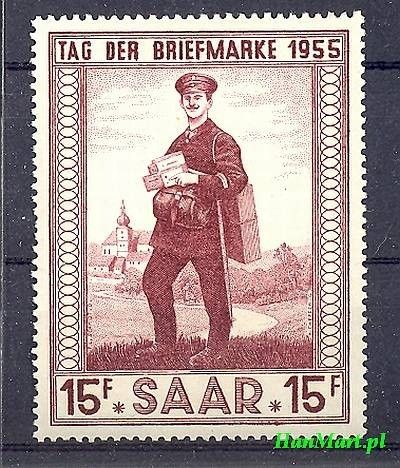 Znaczek Saara 1955 Mi 361 Czyste **